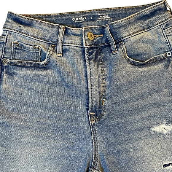 Old Navy Rockstar Extra High Rise Super Skinny Jeans - Picture 3 of 9